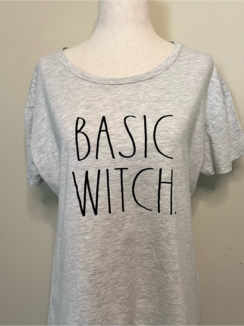 Rae Dunn Gray "BASIC WITCH." Graphic Tee - Picture 2 of 6